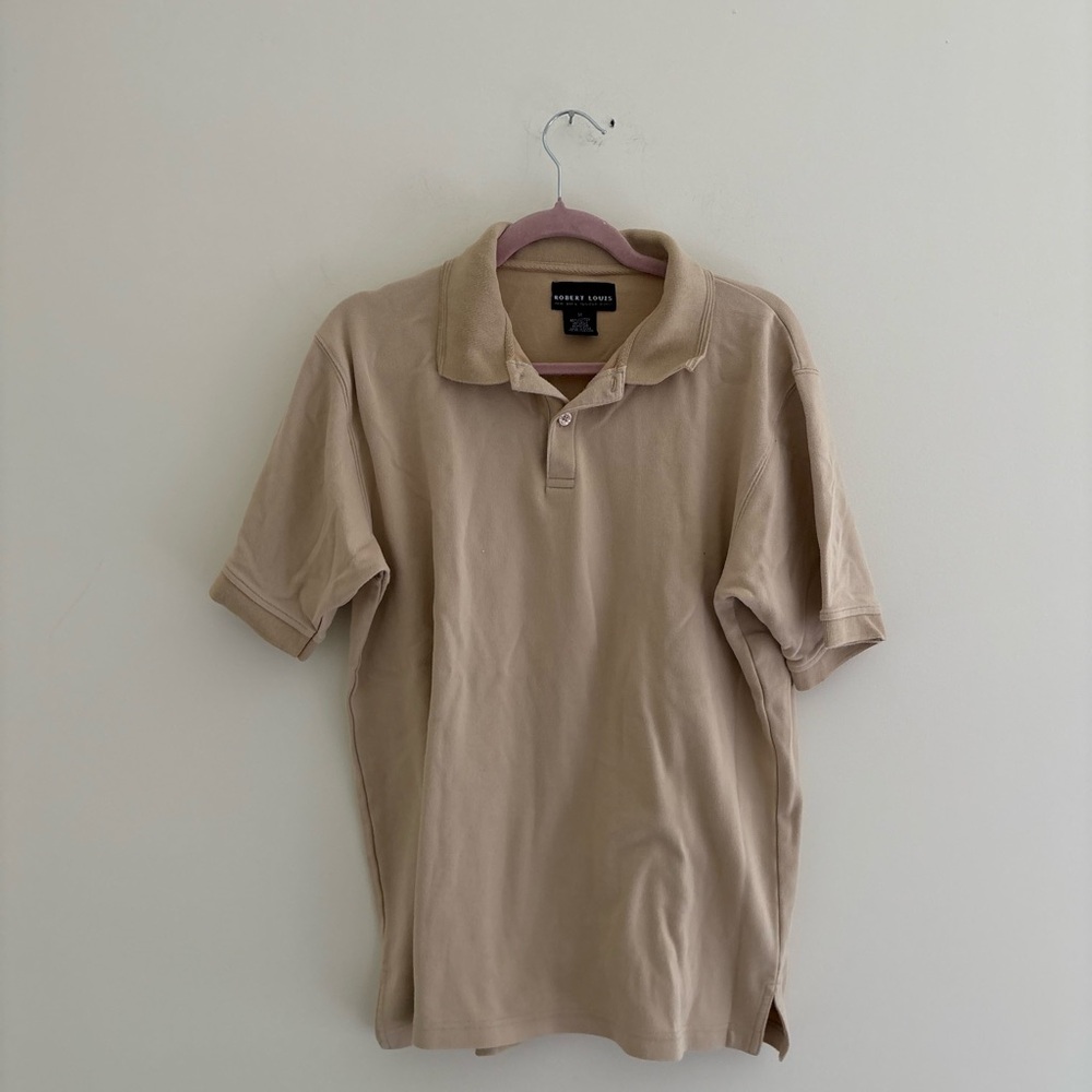 Robert Louis Tan Polo Shirt Classic Cotton Blend